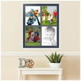 thumbnail image 2 of ArtToFrames Collage Photo Picture Frame with 4 - 11x14" Openings, Framed in White with Blue Jay and Black Mats (CDM-3966-588), 2 of 8