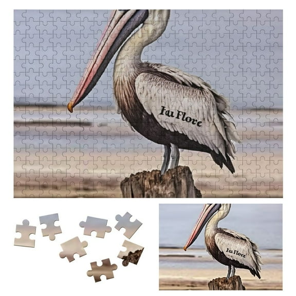 SHERONV Pelican Wooden Jigsaw Puzzle Impossible Wooden Puzzles Gift for Family Friends 300 PCS