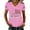 Pink(250 anniversary usa flag), variant on Iaqnaocc 250 Anniversary Usa Shirt for Women 4th Of July Summer Funny V-Neck Vintage T Shirt Independence Day 250 anniversary usa flag Fashion Short Sleeve T Shirts for Women Red L