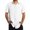White, variant on Mens Workout Shirts Fashion Beach Seaside Classic Short Sleeved Bowling Button Closure Mens Work Clothing,Navy,S
