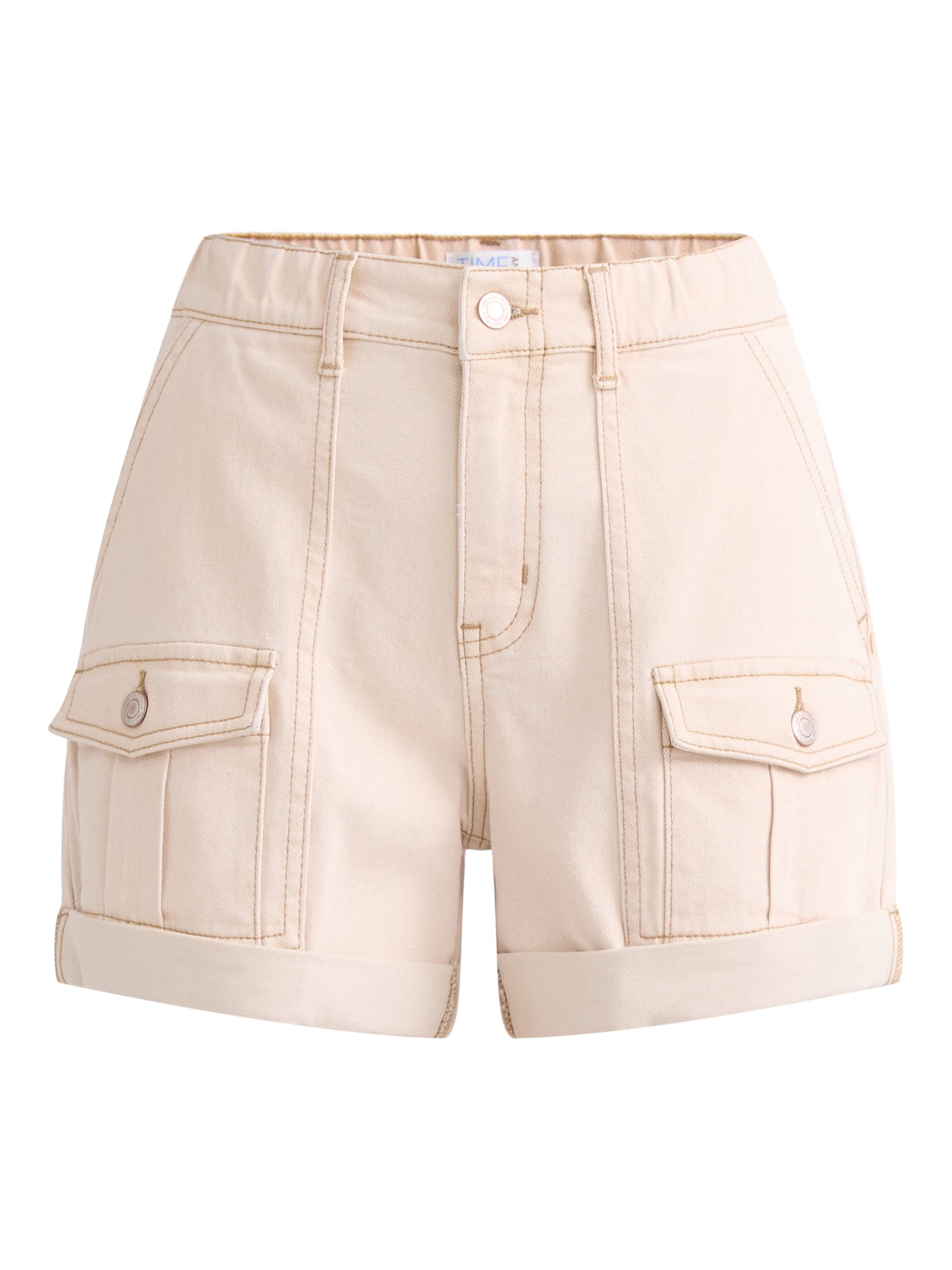 Time and Tru Women's Utility Shorts, 4" Inseam, Sizes 0-22