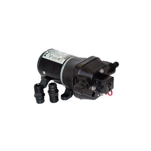 The Flojet Corporation offers the ideal solution for water transfer needs with their 04406-043 Diaphragm Pump designed for marine use. This powerful pump boasts a 3.3 GPM flow rate and 115V AC power output for quick and efficient water transfer. Featuring 1/2 hose barb snap-in ports, polypropylene housing, EPDM valves, and a Santoprene diaphragm with an internal bypass, this pump is built to withstand the harsh marine environment.

Safety is paramount when it comes to the Flojet 04406-043 Diaphragm Pump, which is why it comes equipped with a 35 PSI switch that ensures the safety of the unit and the surrounding area. Not only is this pump powerful and reliable, but also easy to install thanks to the included 1/2" hose and 1/2" thread. As with any pump, it's crucial to refer to the manufacturer's recommendations to ensure a proper fit, but once installed, you can rest assured that the Flojet 04406-043 Diaphragm Pump will serve your water transfer needs for years to come. 

With a reputation for quality, Flojet Corporation delivers yet again with their 04406-043 Diaphragm Pump. Made from the highest quality materials, this pump was designed with durability and longevity in mind, and is the perfect pick for anyone looking for a reliable, efficient, and powerful pump for marine use.