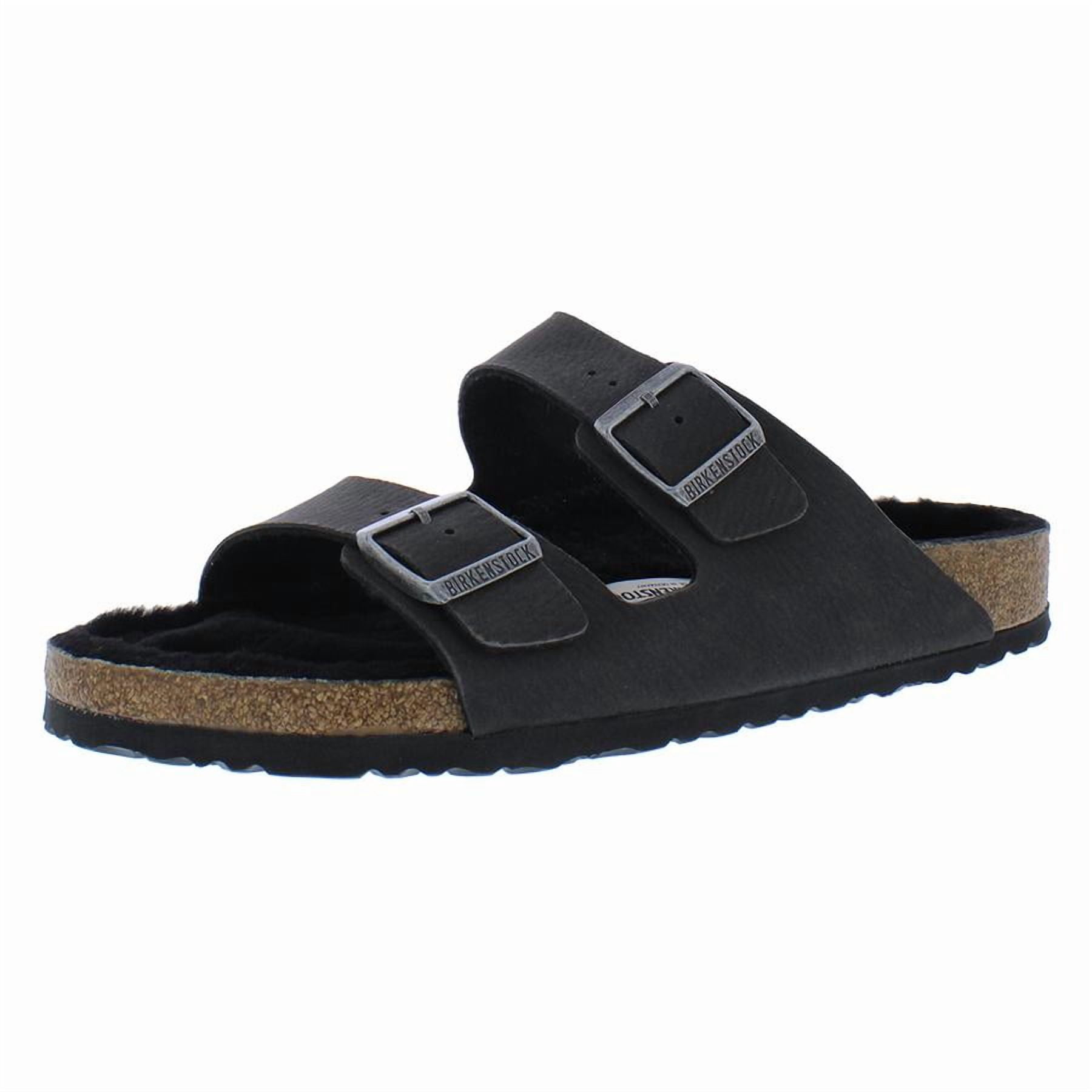 Birkenstock Arizona Shearling Unisex Shoes Size 3, Color: Black