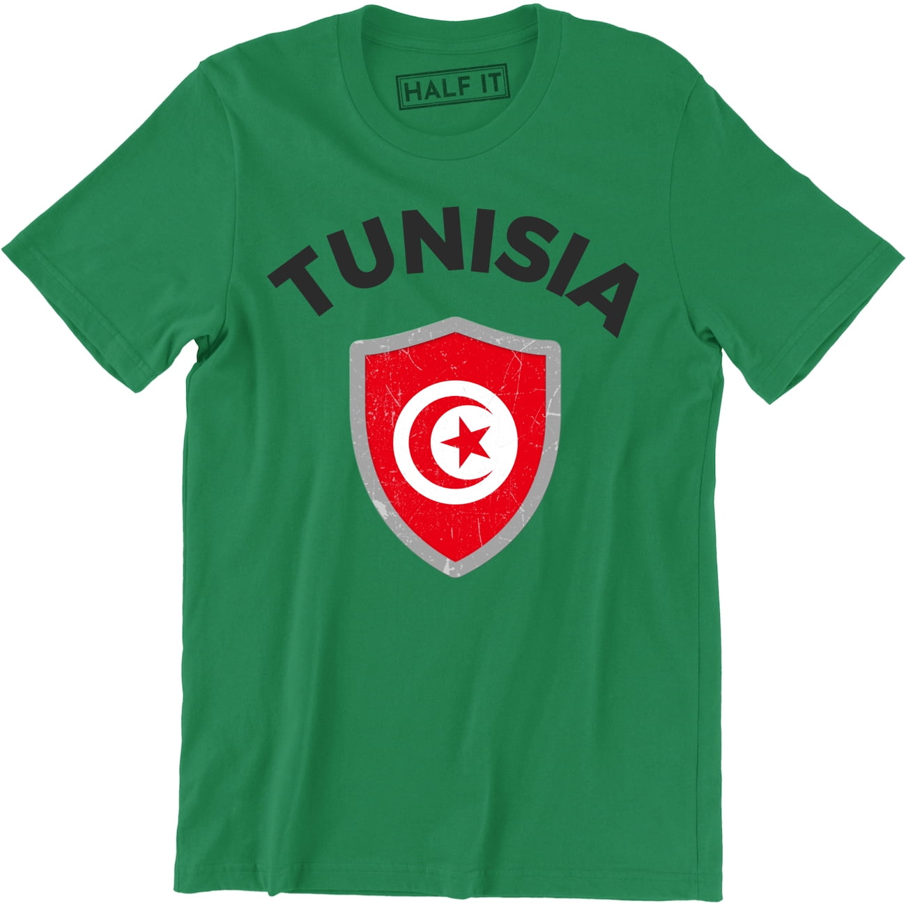 Tunisia Flag Wearable Blanket Hoodie with National Crest and Emblem TS04 main image 1