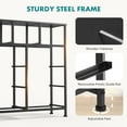 thumbnail image 6 of 9 Drawer Storage Dresser with Wood Top - Wide Fabric Chest Organizer for Bedroom, Closet, Living Room,Tower Cabinet, TV Stand, Hallway Entryway Furniture,Carbon Black, 6 of 6