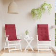 thumbnail image 1 of vidaXL Highback Chair Cushions 2 pcs Wine Red Oxford Fabric, 1 of 5