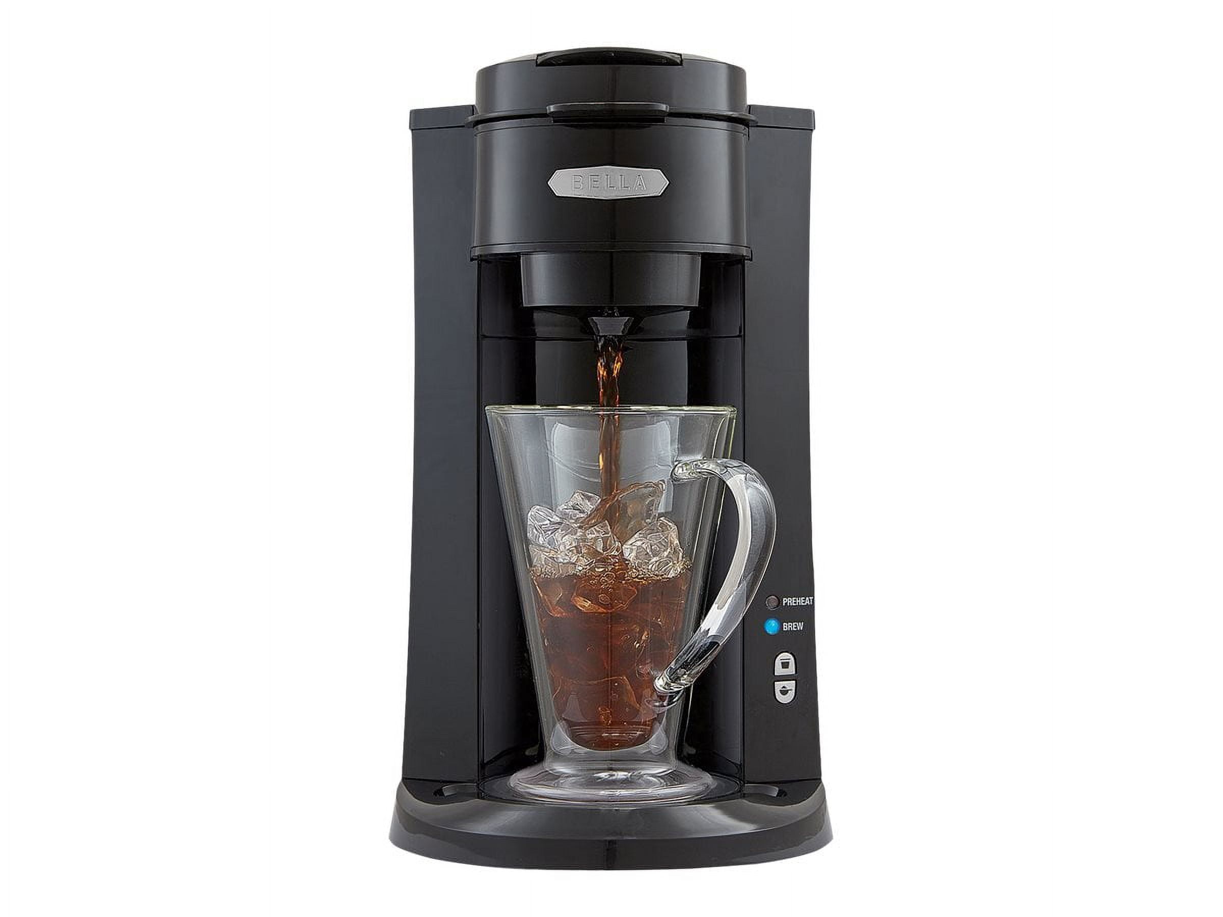 BELLA Single Serve Coffee Maker, Dual Brew, K-cup Compatible - Ground  Coffee Brewer with Removable Water Tank & Adjustable Drip Tray, Perfect for  Travel