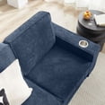 thumbnail image 5 of S-HOME 83.86" 3-Seater Corduroy Sofa in Modern Design Perfect for Living Room Bedroom Office，Blue, 5 of 12