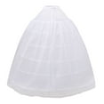 thumbnail image 6 of Ediodpoh Skirts for Women Extra Long Super Bridal Wedding Dress Petticoat Underskirt with 6 Hoopless Adjustable Steel Rings Long Skirts White One Size, 6 of 9