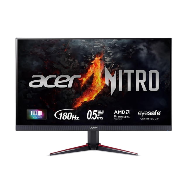 Monitor Gaming Acer Nitro FHD IPS Negro Tecnología AMD FreeSync Premium con Frecuencia de Actualizac