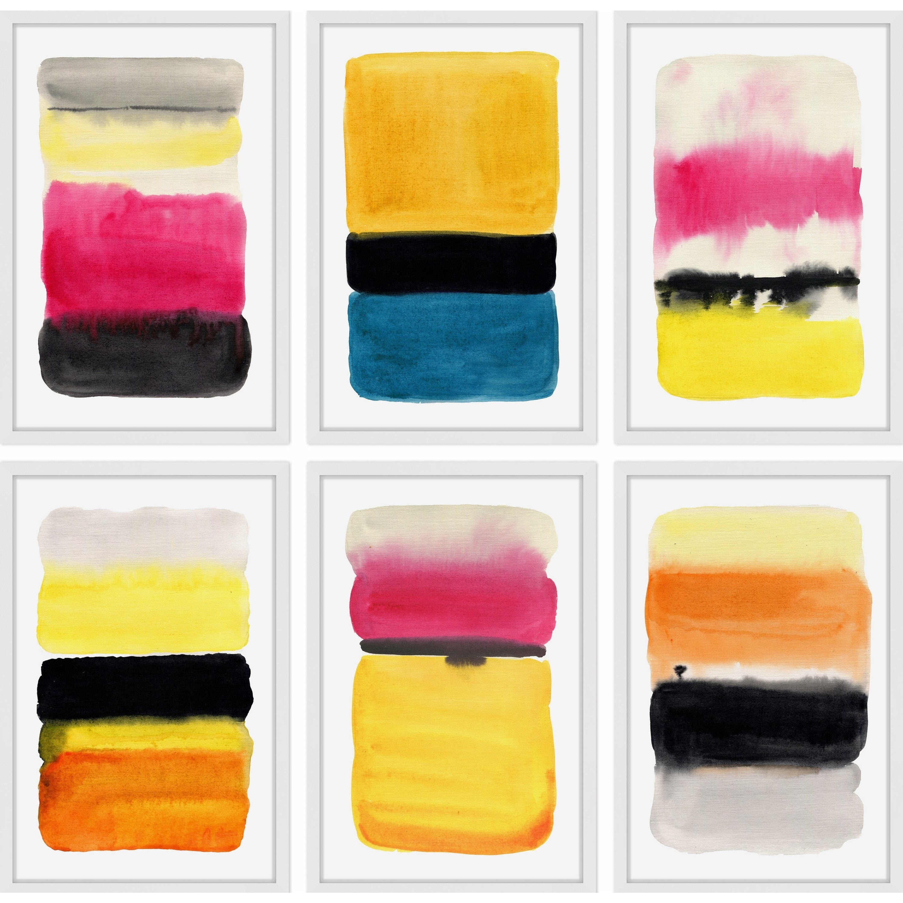 Vibrant Colors Hexaptych