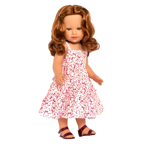 Pretty in Pink: Floral Maxi Dress for Kennedy and Friends Dolls-18 Inch Doll Clothes