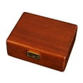 thumbnail image 6 of 2 Layer Solid Wooden Jewelry Box with Lock and Key for Women Men Vintage Velvet Wood Jewelry Organizer Storage for Earrings Rings Necklaces Bracelet Watch, 6 of 6
