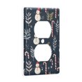 thumbnail image 2 of Yayeee Duplex Wall Plate 1-Gang 4.5"x2.7" Home Receptacle Light Switch Decorative Outlet Cover, Jolly Snowman, 2 of 7