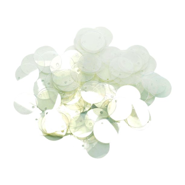 130 piezas lentejuelas sueltas redondas con agujero brillo brillo lentejuelas planas de lentejuelas decoración de 16 mm para ropa accesorios nupciales Claro