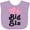 Lavender, variant on Inktastic Love Hearts Big Sis Girls Baby Bib