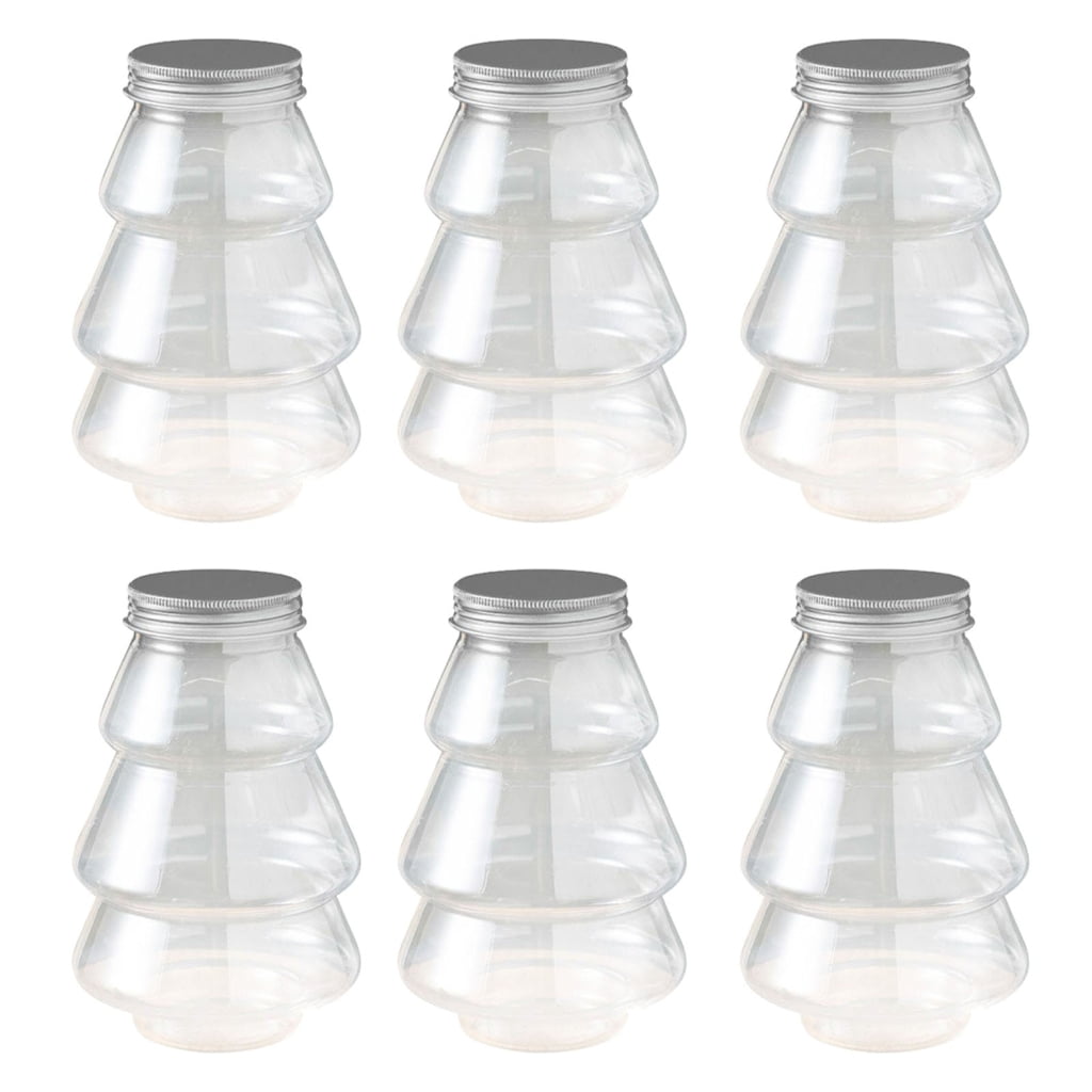 HOMEIU Christmas Tree Candy Jar Set of 6 Multifunction Boy Birthday