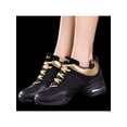 thumbnail image 5 of Fangasis Girls Comfortable Jazz Shoe Thick Soled Lightweight Walking Dance Shoes Athletic Casual Round Toe Black Gold Style A 5.5, 5 of 5