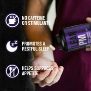 Jacked Factory Lean PM Night Time Fat Burner, Sleep Aid, Appetite Suppressant Weight Loss Supplement - 42 Count