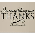 thumbnail image 3 of In Everything ~ Give Thanks ~ Wall Decal : Black 20" x 36", 3 of 4