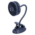 thumbnail image 3 of Ventilador pequeño plegable ajustable oscuro NikouMX 2000 mAh, 3 of 8