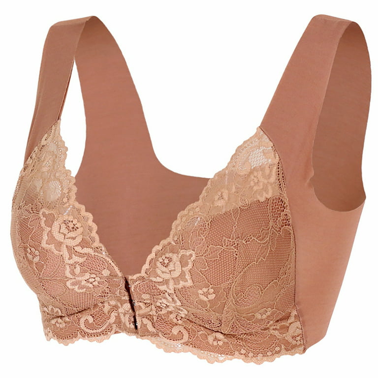 Vintage 80s Lacy Bra Sexy Women's Underwire Front Closure Size 80