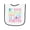 White and Navy, variant on Jane Austen Good Opinion Quote Baby Terry Cloth Bib