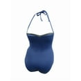 thumbnail image 2 of Lauren Ralph Lauren Women's Twist Bandeau One-Piece Swimsuit (12, Sapphire), 2 of 2