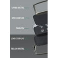 thumbnail image 7 of Key Fob Cover Compatible with Land Rover 2018-up Smart Remote Key Car Key Case Leather Key Skin Metal Key Shell Fit for Range Sport Sport Vogue Evoque Fit for Jaguar E-PACE I-PACE, 7 of 7