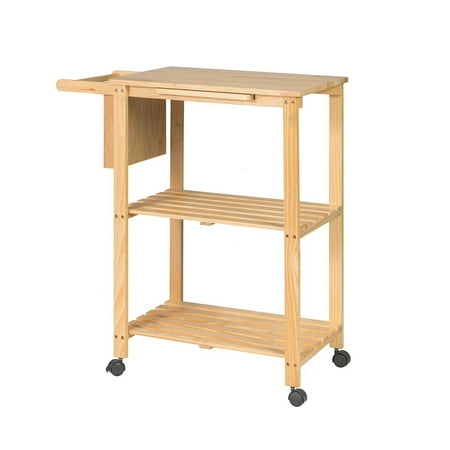 Work Trolley - Buy-Hive Kitchen Trolley Cart Utility Dining Serving Shelf Storage Rack Workstation w/Knife Rack