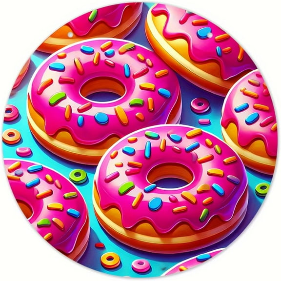 Donut Metal Tin Sign are Poster Wall Decor New 8"x8"