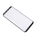 Tempered Glass Screen Protector Explosion-proof Full Coverage 0.2mm 5D 9H Hardness Screen Protector Film for GALAXY S8 Plus (Black)
