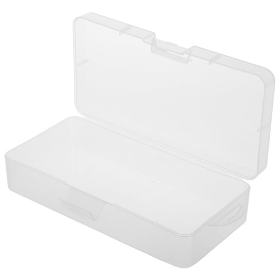 Masteelf Rectangular Empty Mini Clear Plastic Organizer Storage Box Containers Clear Plastic Storage Box With Hinged Lids Empty Beads Organizers