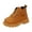 Brown, variant on Toddler Shoes Girls Children Ankle Boots Kids Low Heel Booties Fashion Side Zipper Short Flat Shoes Winter for Girls(6.5,Brown)