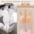 thumbnail image 4 of Lzvxtym 2Pcs Tank Top Hangers Foldable Bra Hangers with 24 Hooks Wooden Bra Organizer Space Saving Lingerie Hangers Detachable Camisole Hanger, 4 of 7