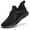 ALL Black, variant on ALEADER Womens Walking Shoes Energycloud Comfort Slip On Tennis Shoes for Gym Trainning,White/Lt Gray,Size10