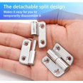 thumbnail image 3 of EcoNesxp inch removable sliding joint small flag hinge with screws right, 3 of 5