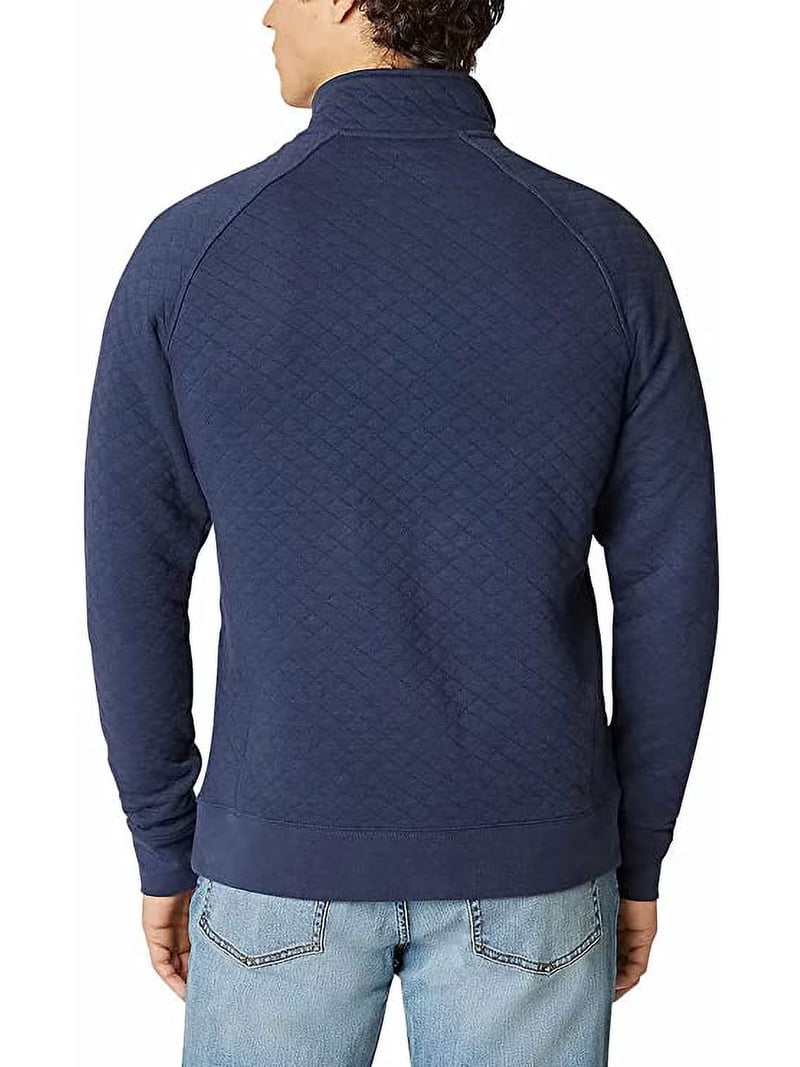Pull col montant zippé - Bleu - - 20.00