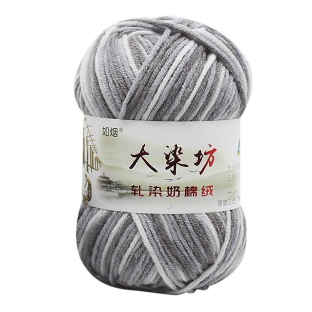 LSLJS 1PC 50G Chunky Colorful Hand Knitting Baby Milk Cotton Crochet Knitwear Wool G, Stainless Steel Cup