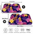 thumbnail image 3 of Balery Purple Flower Print Car Windshield Sun Shade,Windshield Sunshade for Car Pickup Truck SUV Accessories-Medium, 3 of 7