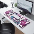 thumbnail image 2 of Long Mouse Pads for Desk,Pioneer Flower Floral Print Pattern Desk Mats on Top Of Desks, Desk Mouse Pad Extra Large with 3mm Non-Slip Base and Stitched Edge for Gaming,Office,Work,Home 31.5"x11.8", 2 of 6