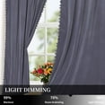 thumbnail image 5 of Velvet Pom Pom Curtains 96 Inches Long-Pompoms Tasseled Room Darkening Drapes Light Blocking Soft Luxury Privacy Window Curtain Panels for Bedroom and Living Room, Green, 2 Panels, 5 of 9