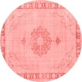 thumbnail image 1 of Ahgly Company Indoor Round Persian Red Traditional Area Rugs, 5' Round, 1 of 4