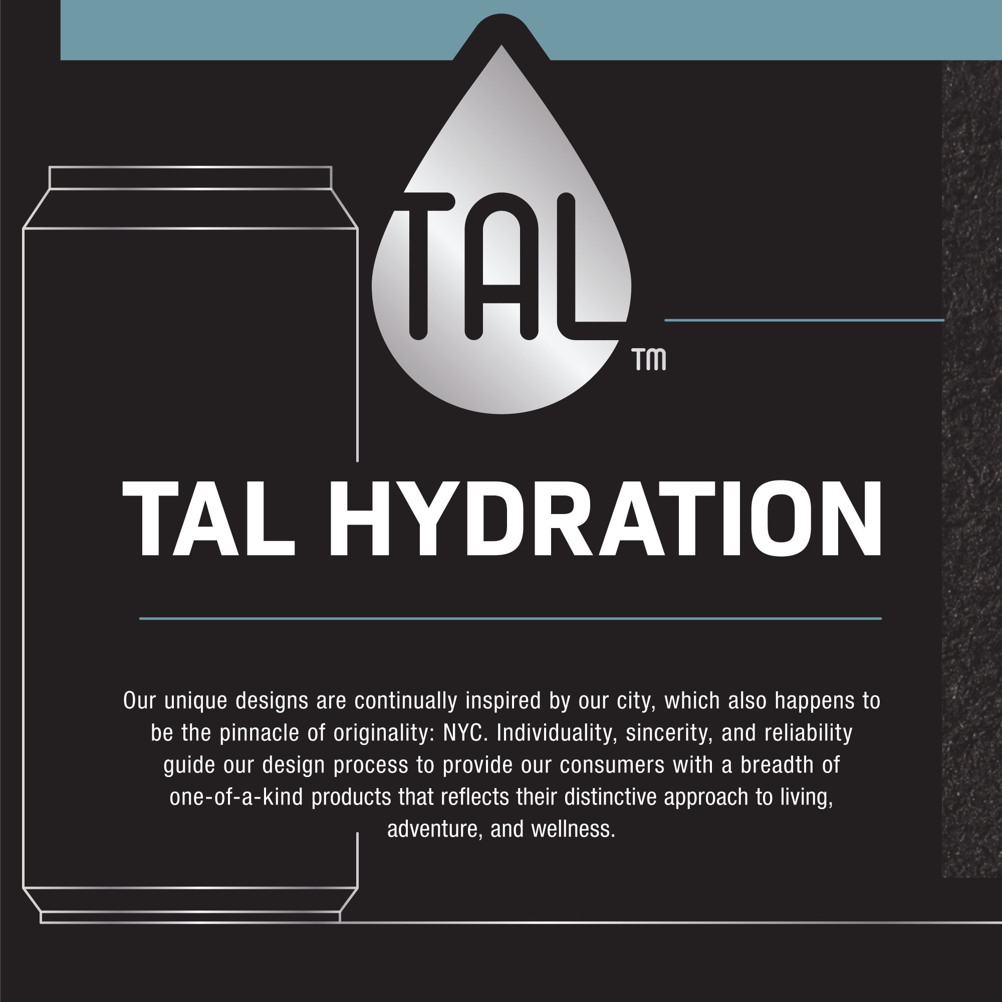 18oz Tall boy Blue Leaf (pack of 4) – TAL™ Hydration
