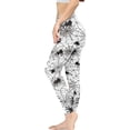 thumbnail image 3 of DISNIMO Spider Web Printed Yoga Leggings for Women Tummy Control, High Waisted Workout Leggings Breathable Yoga Pants Leggings for Sport, White and Black, M, 3 of 6