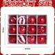 thumbnail image 2 of 1 caja de 12 bolas decorativas navideñas de 6 cm, bolas de plástico enchapadas con forma, juego de bolas navideñas, 2 of 5