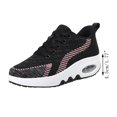 thumbnail image 4 of Fesfesfes Sneakers for Women Women's Height Increasing Shoes Wedge Heel Thick-soled Rocking Platform Sneakers Fashion Casual Single Shoes US:8.5(41), 4 of 8