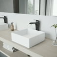 thumbnail image 4 of VIGO Blackstonian Single Handle Single-Hole Bathroom Vessel Faucet in Matte Black, 4 of 8