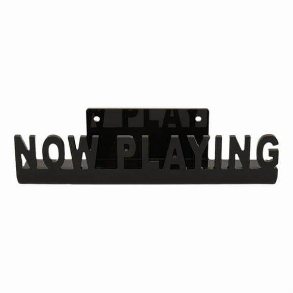 Wall Mount CD Record Display Stand Now Playing Acrylic Vinyl Shelf for Home Decoration Black