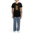 thumbnail image 4 of CafePress - Yorkie Classic Women's Dark Pajamas - Women's Short Sleeve Print T-Shirt and Pants Dark Cotton Pajama Set, 4 of 7
